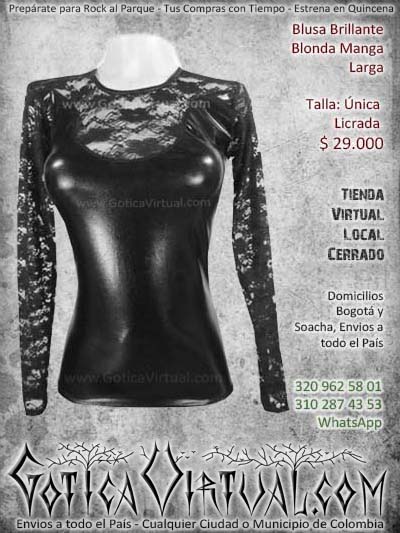 blusa blonda brillante sintetico flores rockera metalera gotica mujer femenina bonita envios todo el pais bogota venta bodega manizales cucuta narino neiva colombia